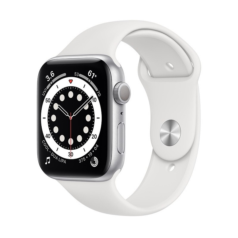 Apple Watch Series 6 GPS 44mm Silver Aluminum Case with Sport