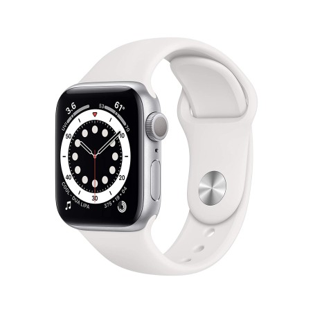 Apple M00D3 Watch Series 6 44mm Silver Aluminum Case with White