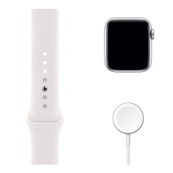 Apple MG283 Watch Series 6 40mm Silver Aluminum Case with White