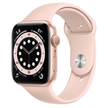 Apple M00E3 Watch Series 6 44mm Gold Aluminum Case with Pink