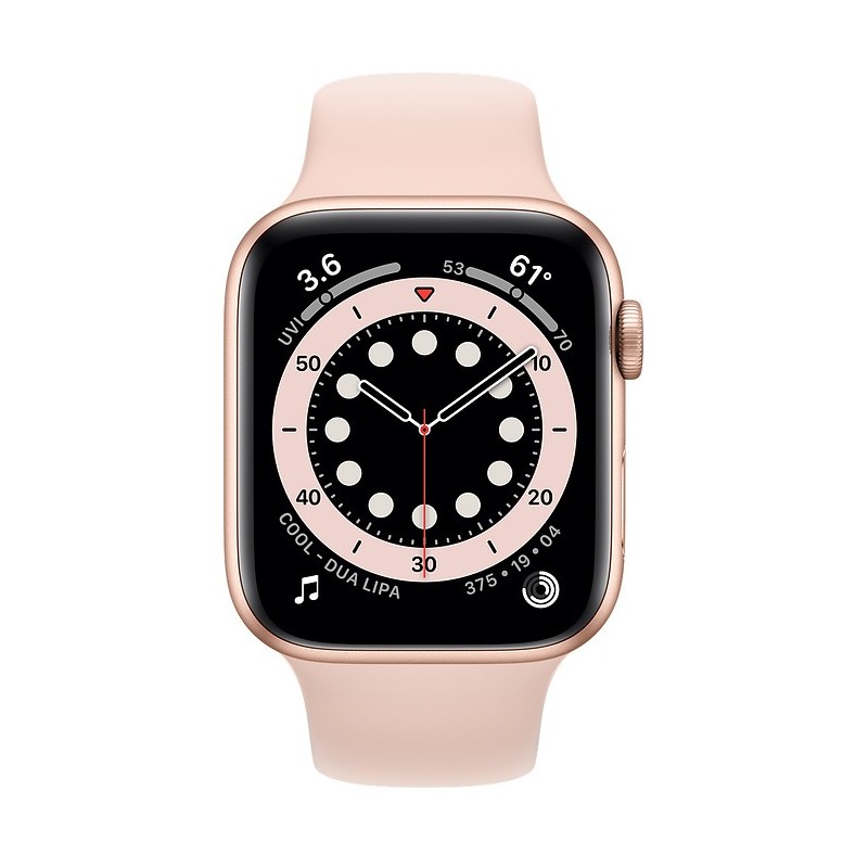Apple M00E3 Watch Series 6 44mm Gold Aluminum Case with Pink