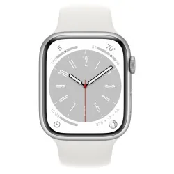 Apple Watch Series 8 GPS 41mm Silver Aluminum Case with White