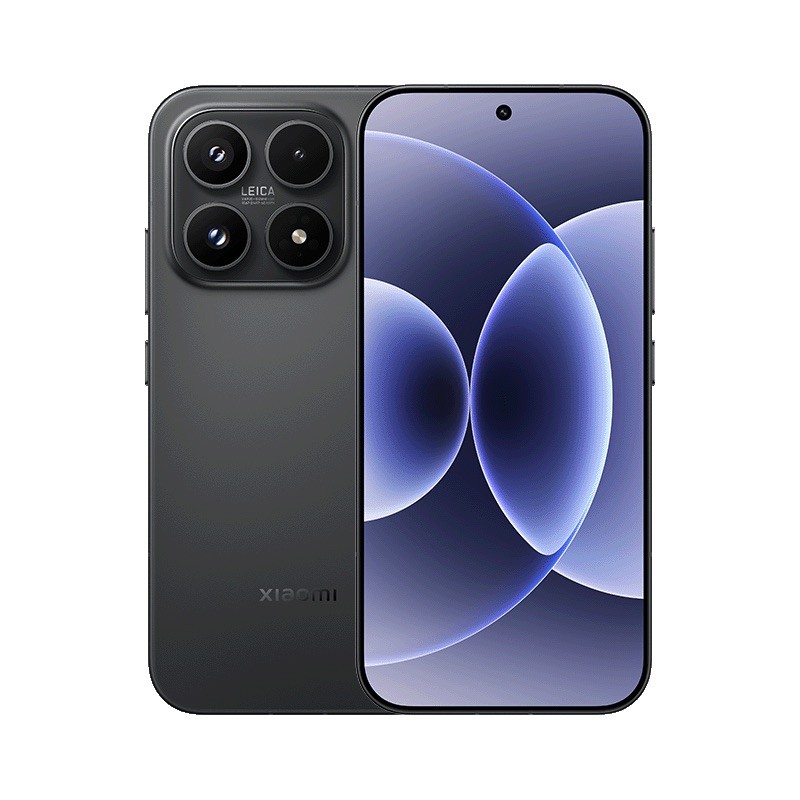 Xiaomi 17 in Black - Front and Back View