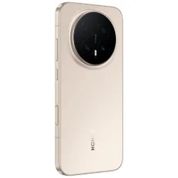 Honor Magic 8, smartphone doré avec AI avancée