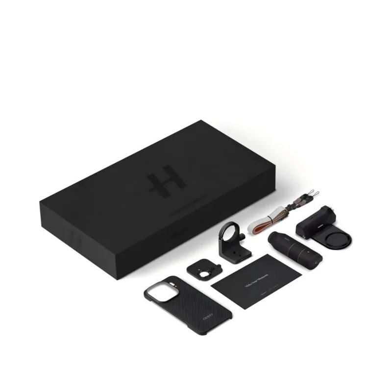 Kit fotográfico OPPO FIND X9 Pro completo com lente
