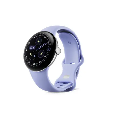 Reloj Google Pixel Watch 4 de 41 mm con Bluetooth/WiFi (caja de aluminio plateado pulido con correa Iris Active)