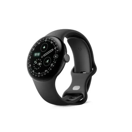 Google Pixel Watch 4 41mm Bluetooth/WiFi (Matte Black Aluminum Case with Obsidian Active Band)
